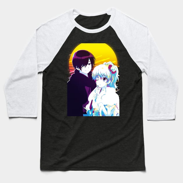 Charlotte - Yuu Otosaka x Nao Tomori Baseball T-Shirt by 80sRetro